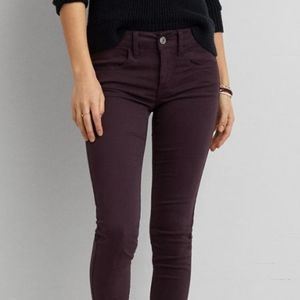 American eagle purple jeggings